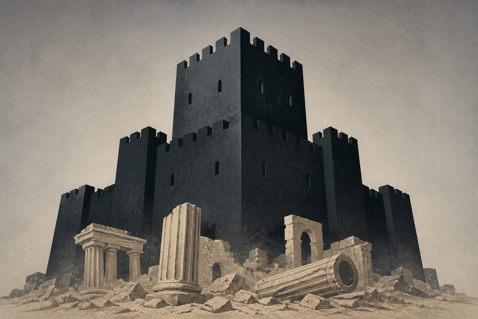 A dark fortress that time forgot is rising from the ruins of empires