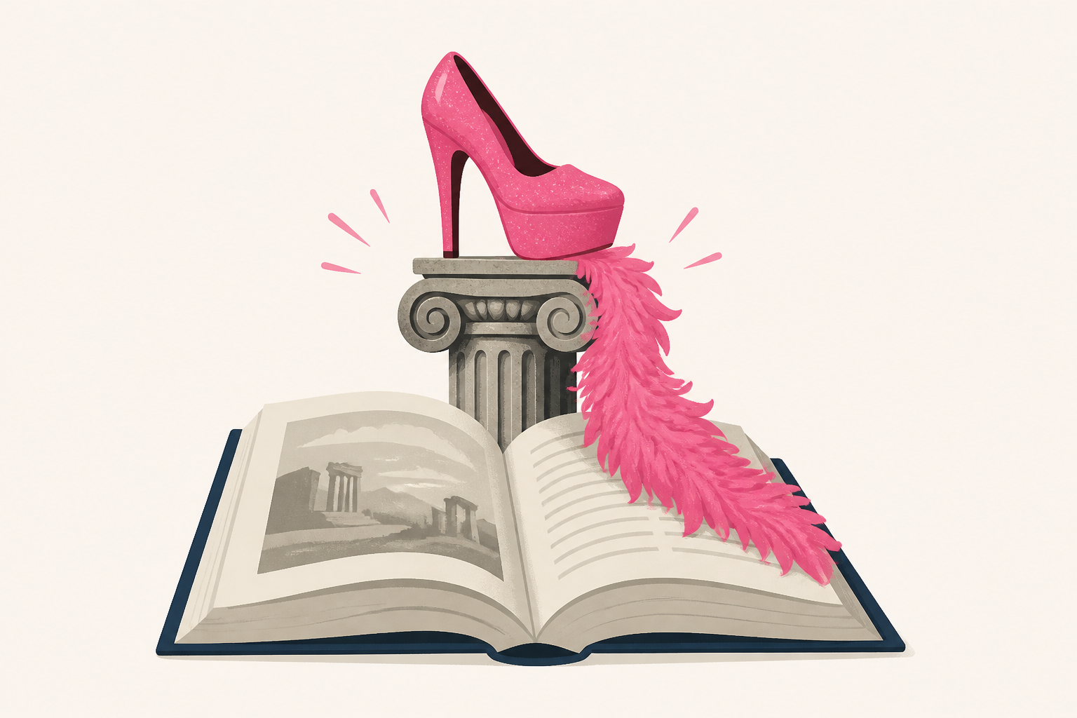 A drag queen brings out glorious absurdity of historical works : NPR