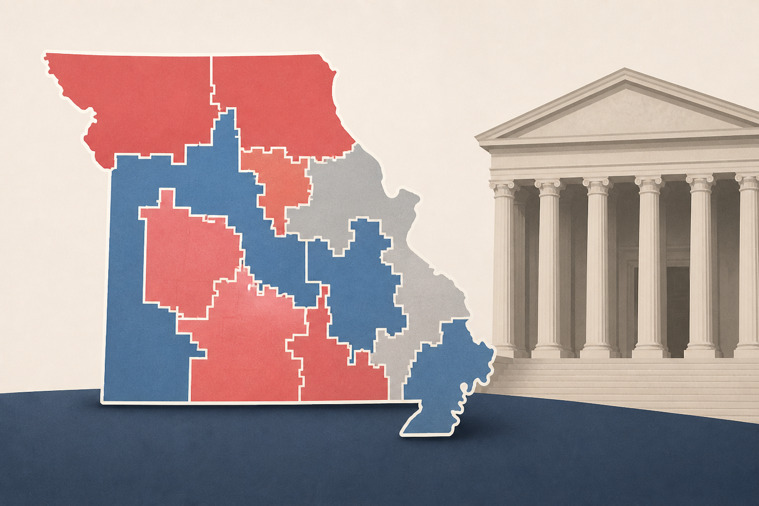 Redrawn Missouri congressional map lands before Supreme Court for third time