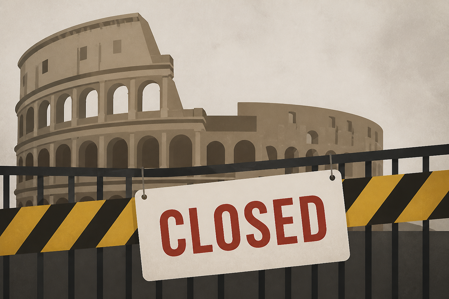 Rome's Colosseum closes after worker falls to his death