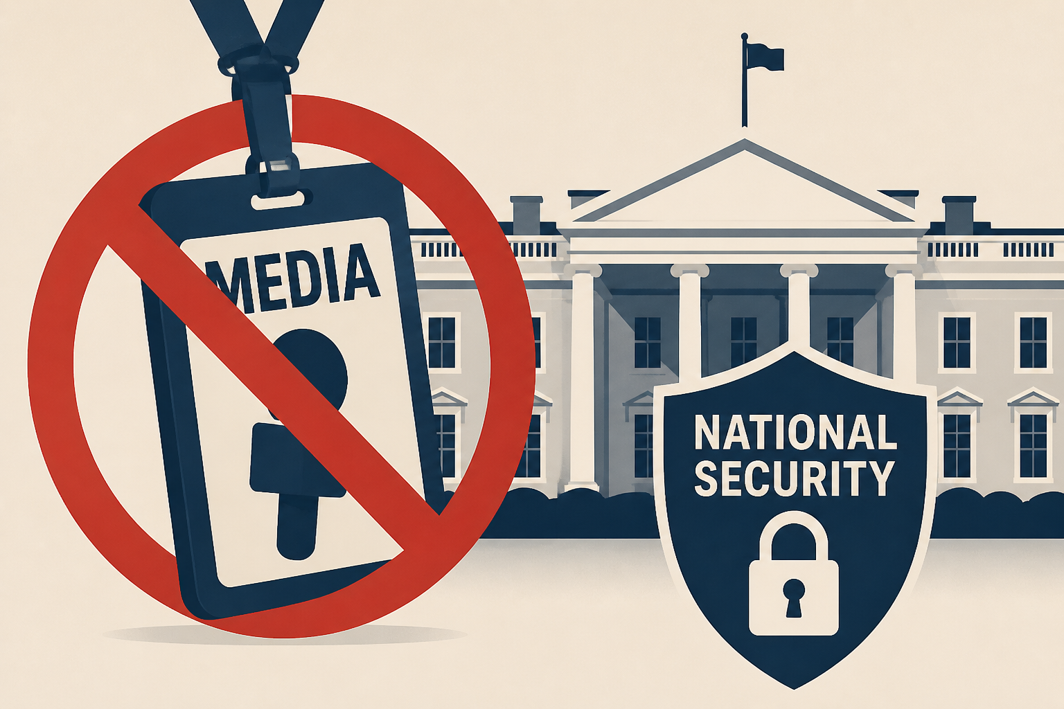 DOJ defends Trump White House media ban, citing national security and "professionalism and decorum"