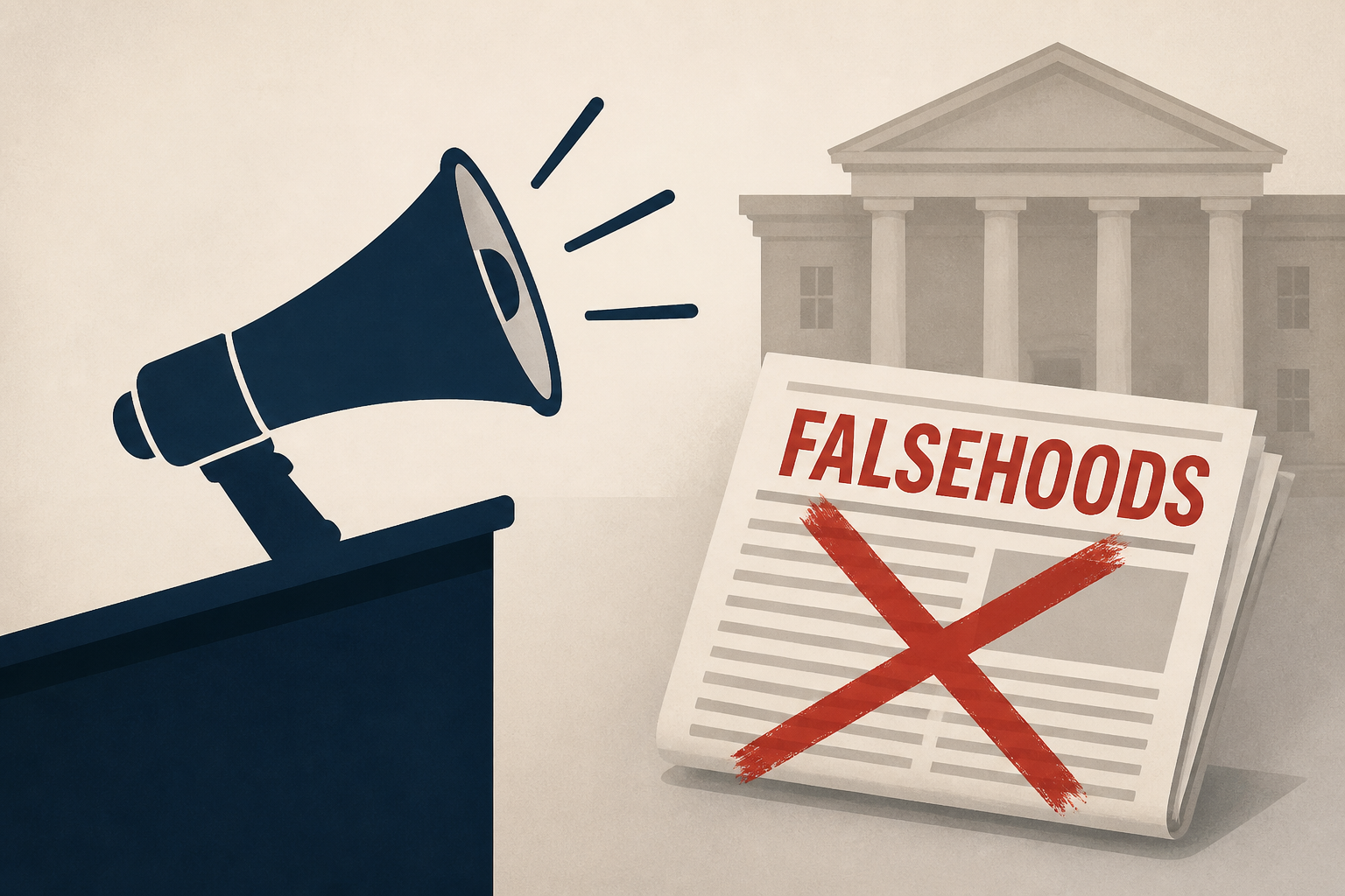 Administration accuses outlets of 'falsehoods' ahead of court hearing