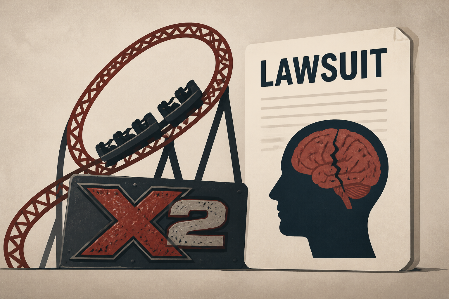 Six Flags Magic Mountain sued over alleged ‘catastrophic brain damage’ from X2 ride