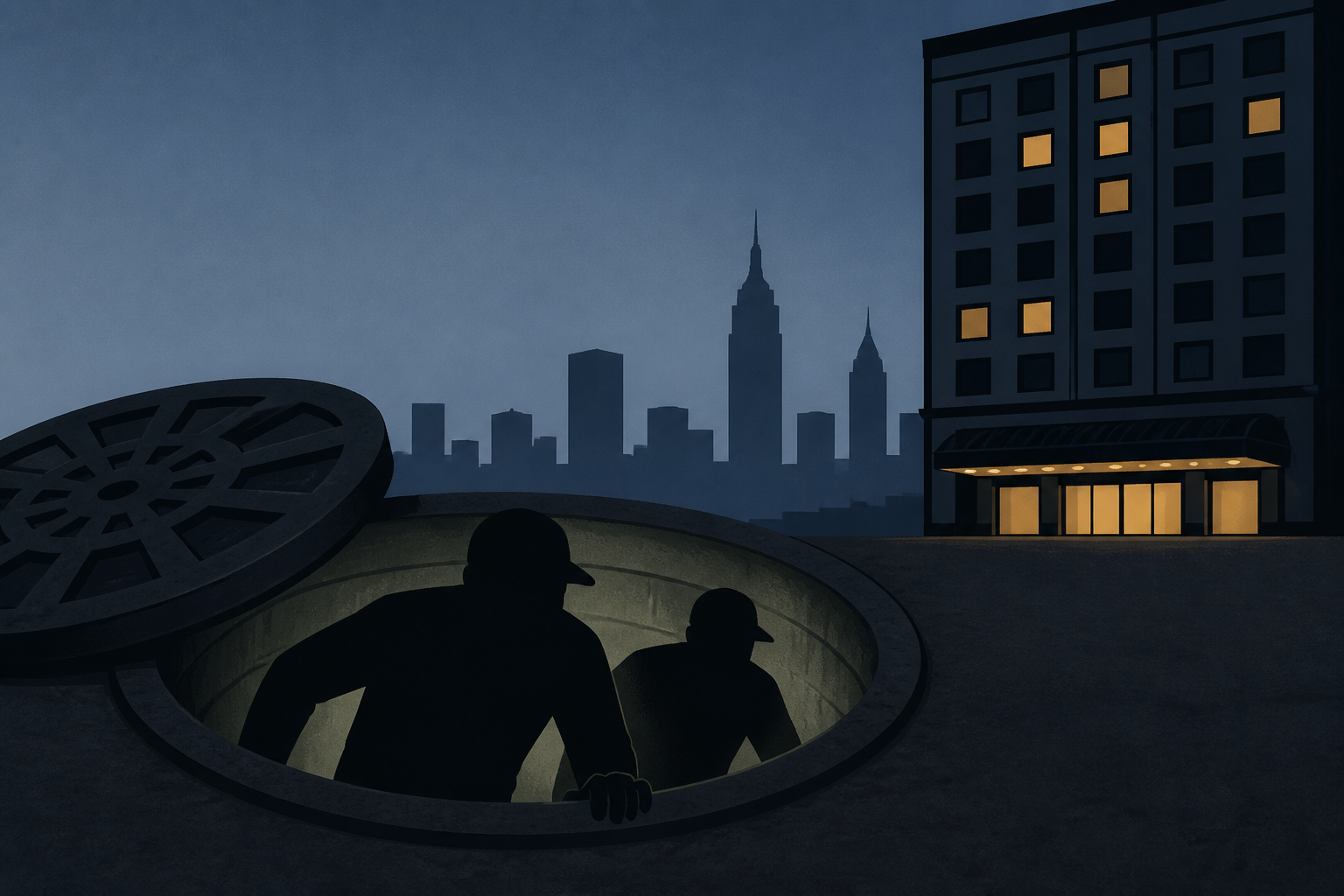 Mystery men emerge from New York City sewers near Benjamin Netanyahu’s hotel