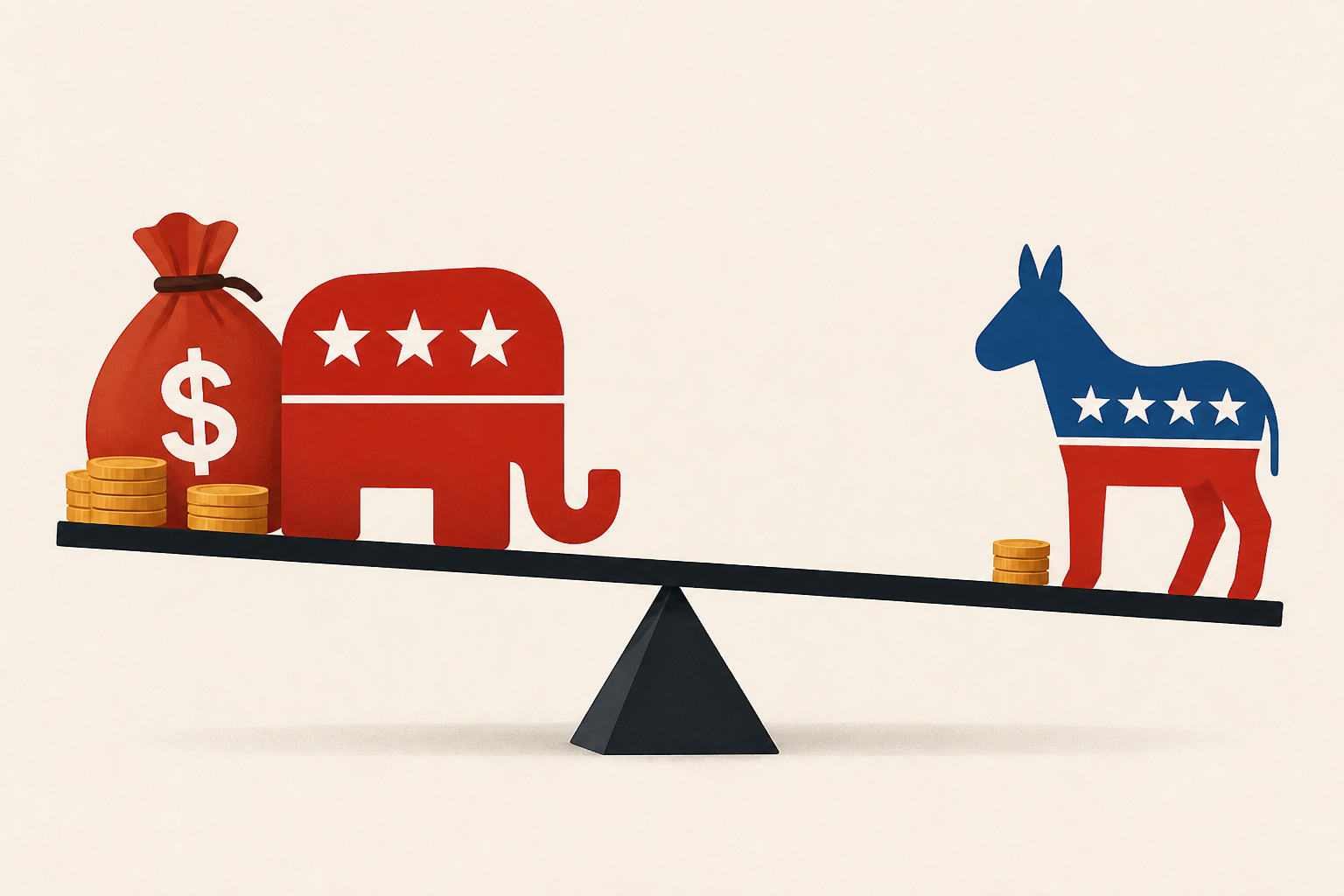 Do Republicans really have a money advantage?