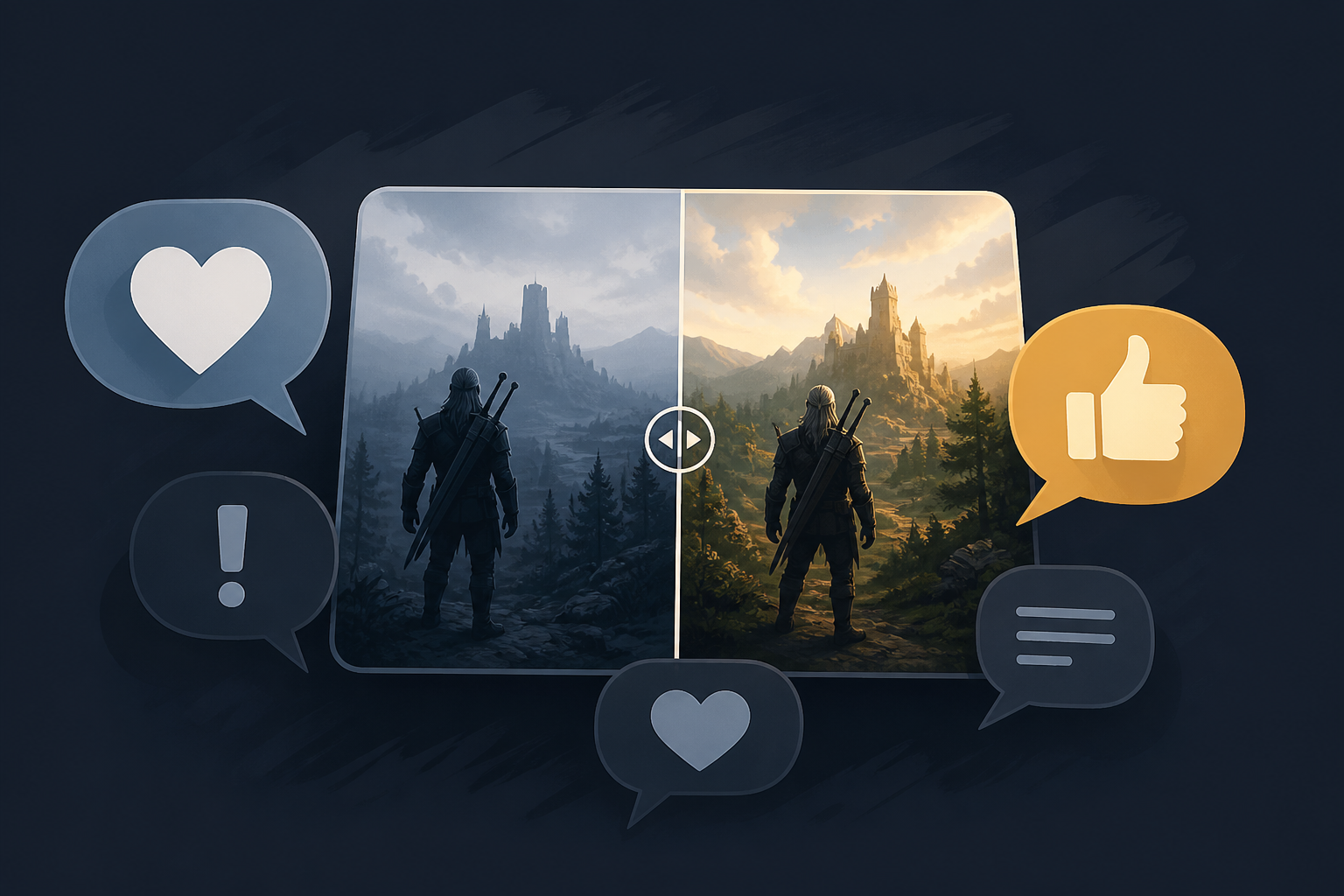 Fans React to The Witcher 3 Remastered Official Comparison Clip