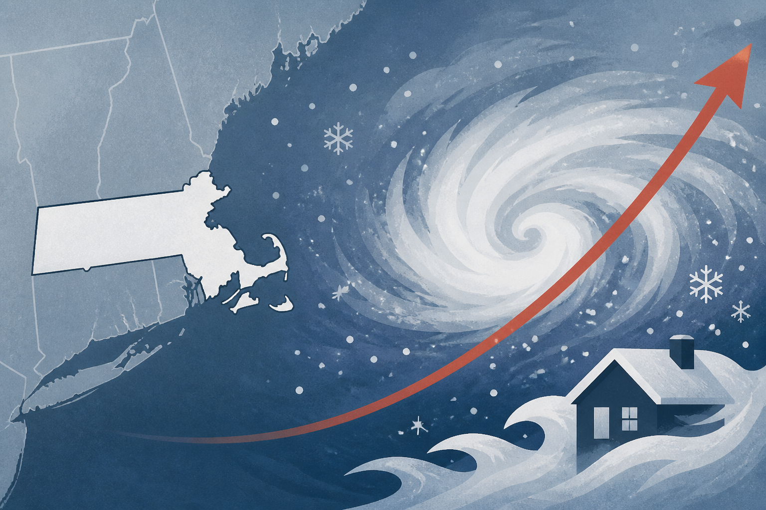 Massachusetts nor’easter forecast, storm track and impacts