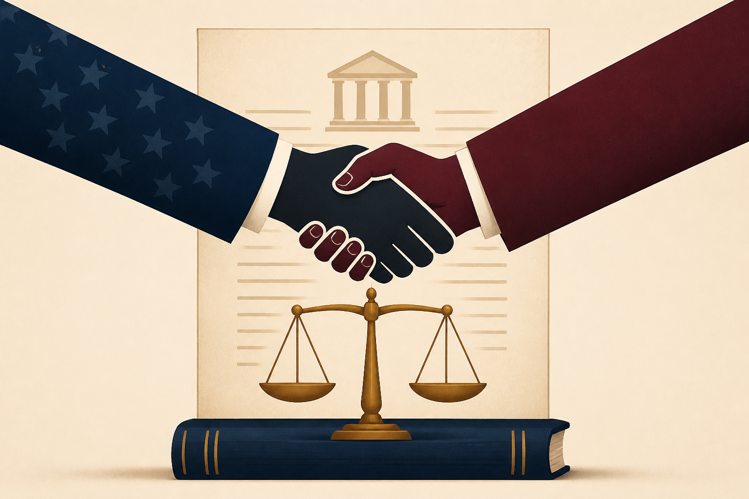 Trump and Natalie Harp, united in holy litigation for the first time
