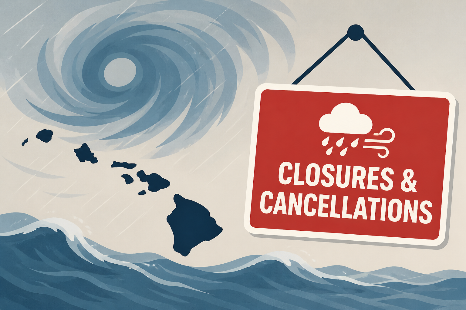 Tropical Storm Nolo: List of Hawaii closures, cancellations
