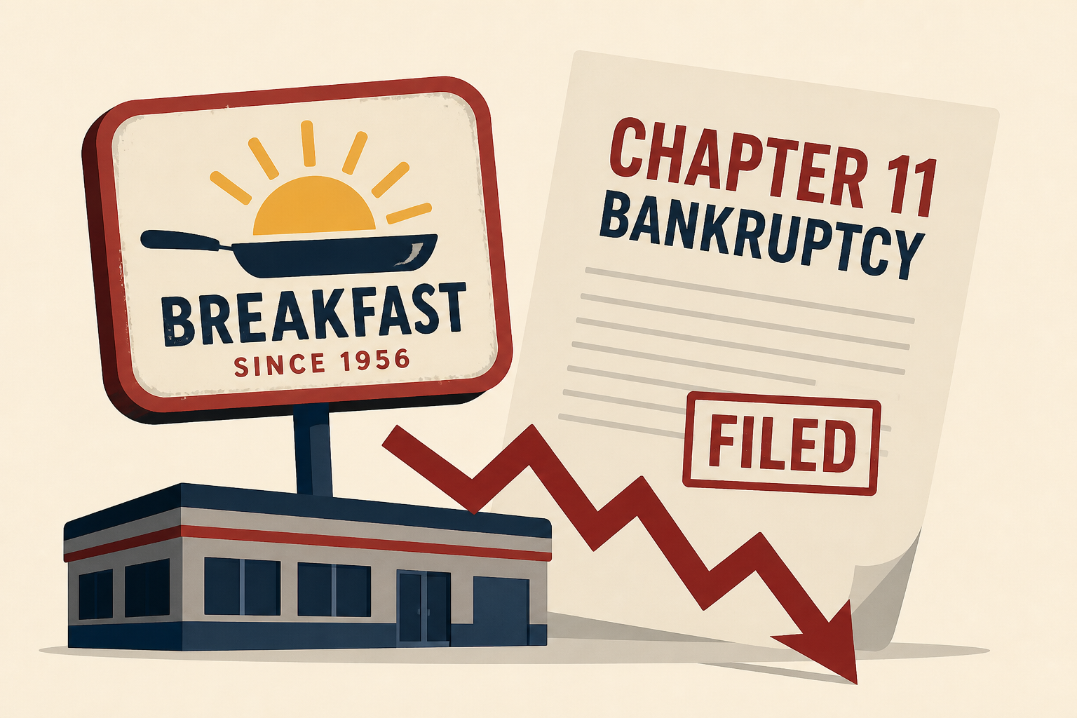68-year-old breakfast chain operator files Chapter 11 bankruptcy