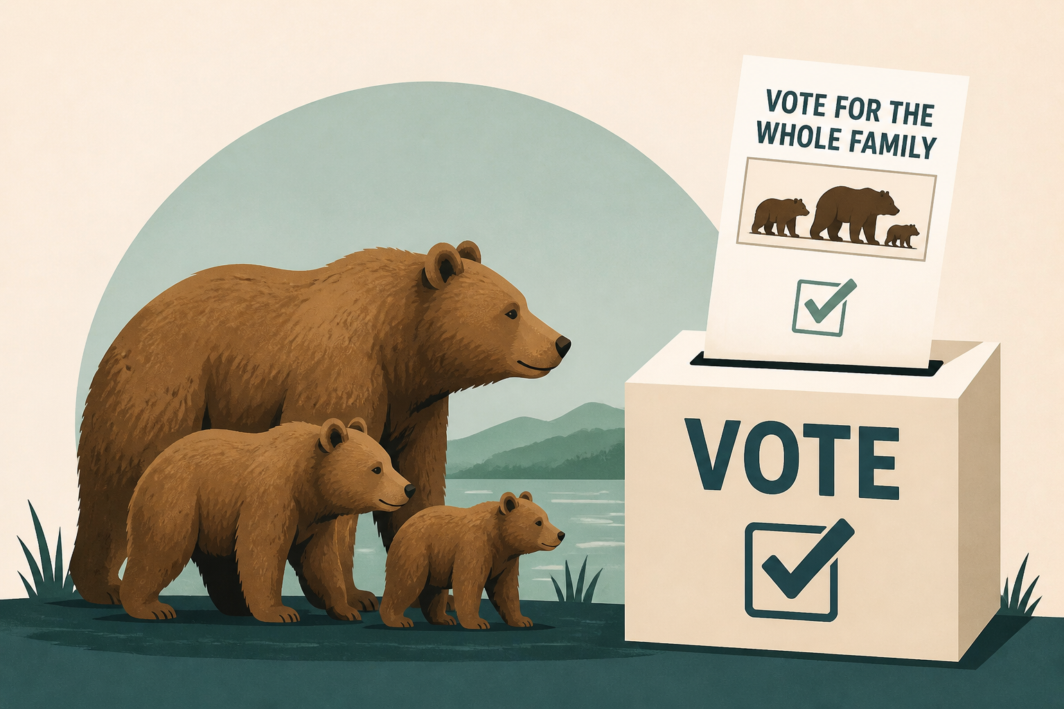 For the first time, Fat Bear Week fans can vote for entire bear families