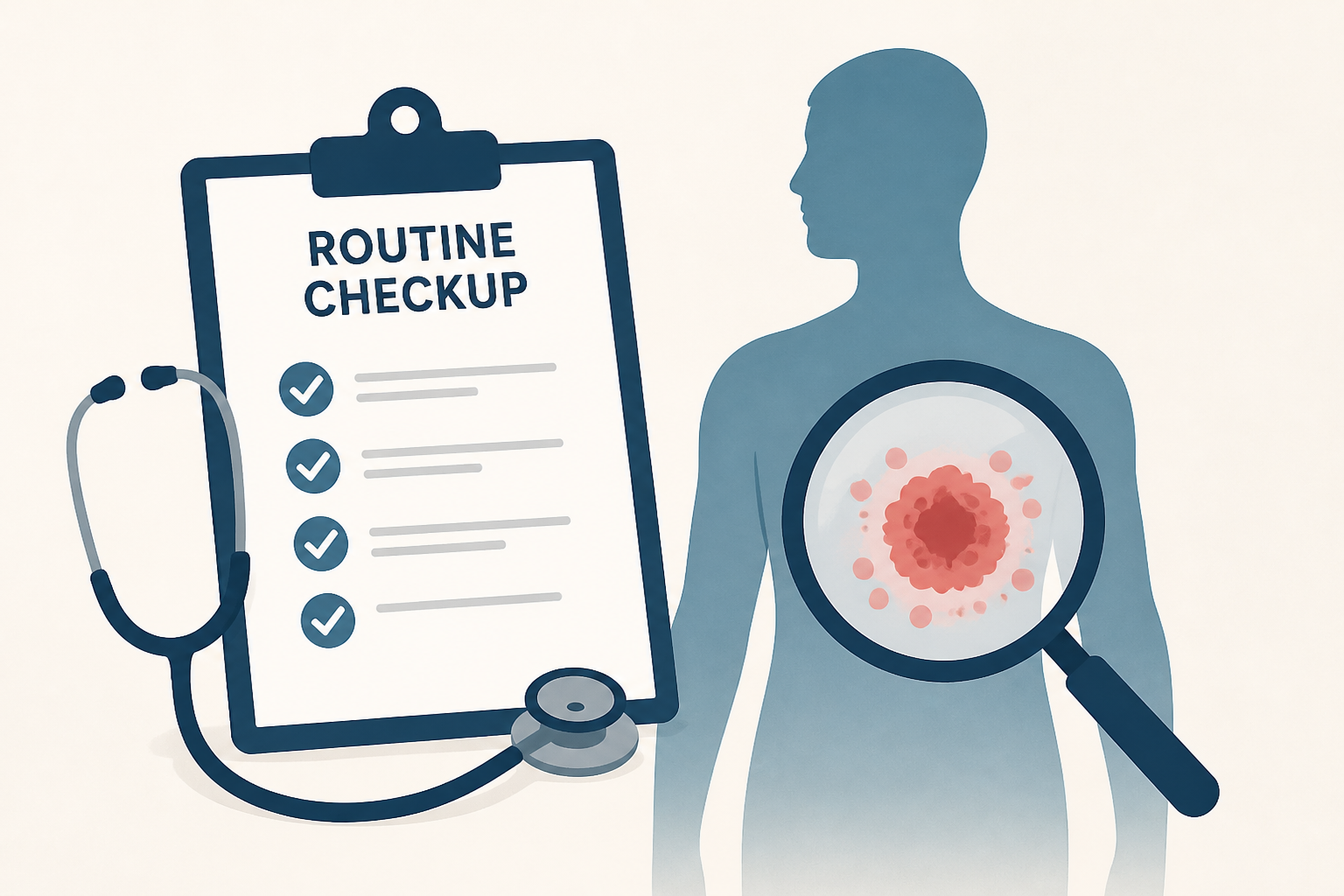 Healthy 33-year-old had no symptoms until routine doctor visit uncovered cancer