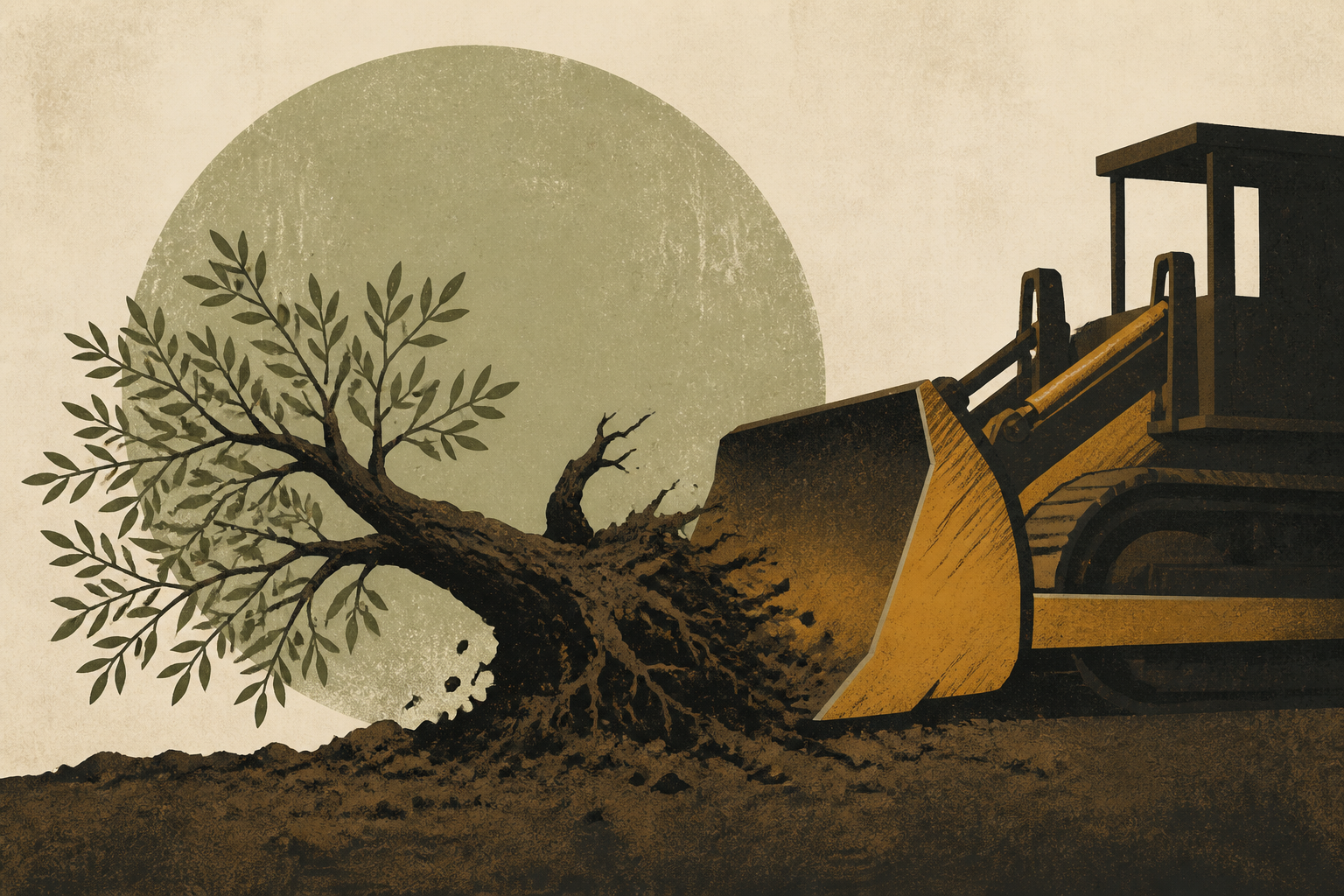 ‘They uprooted it all’: Israel bulldozes Palestinian-owned olive groves