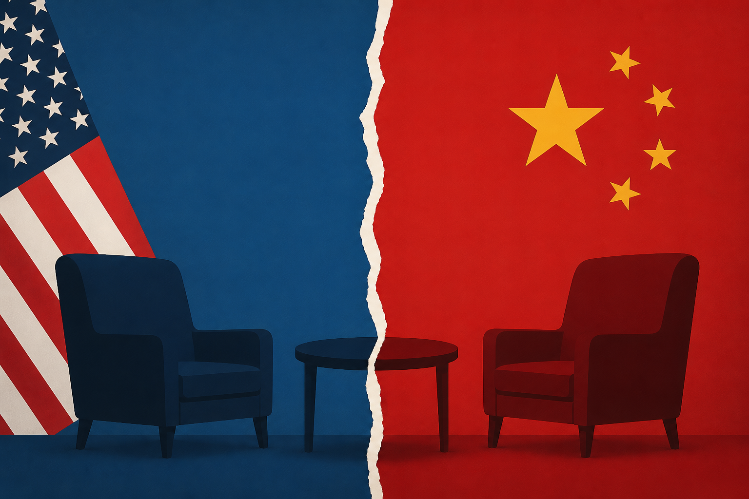 A diplomatic split screen as Trump and Xi meet