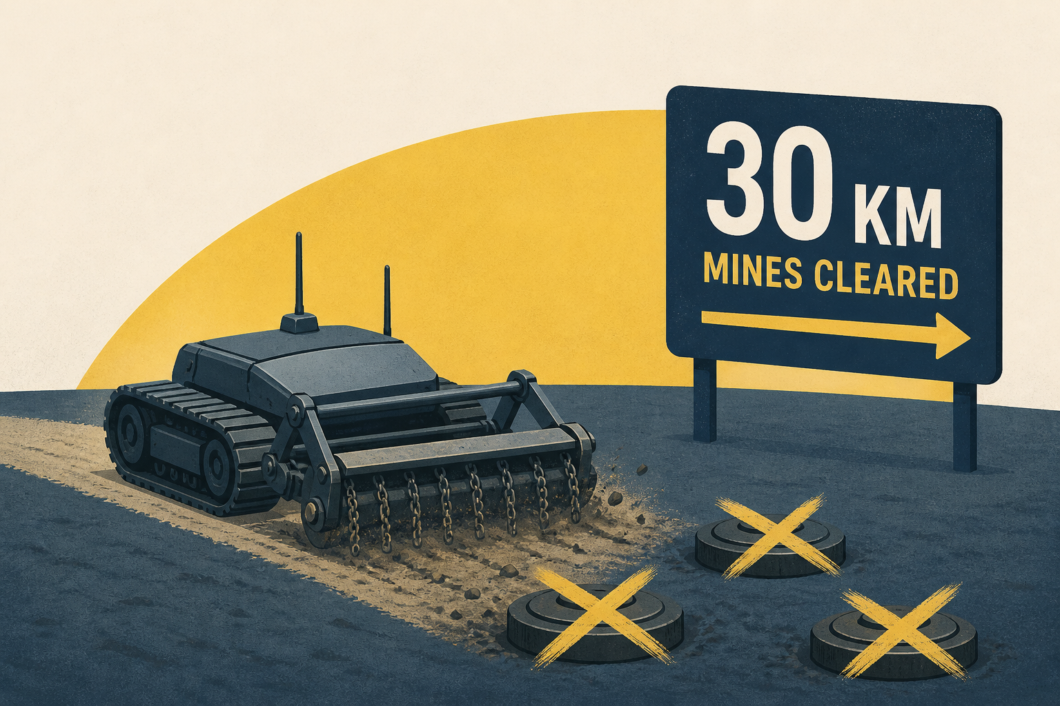 Ukrainian Robots Clear 30 Km Of Mines in Shandryholove, Third Army Corps Reports