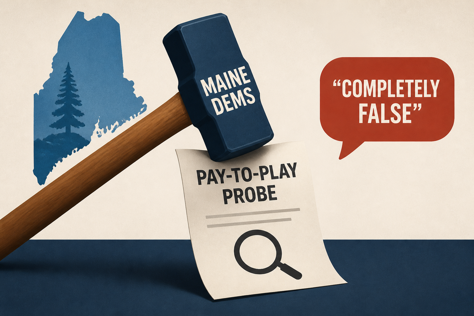 Maine Dems hammer Collins over report of pay-to-play probe. GOP senator calls it 'completely false'