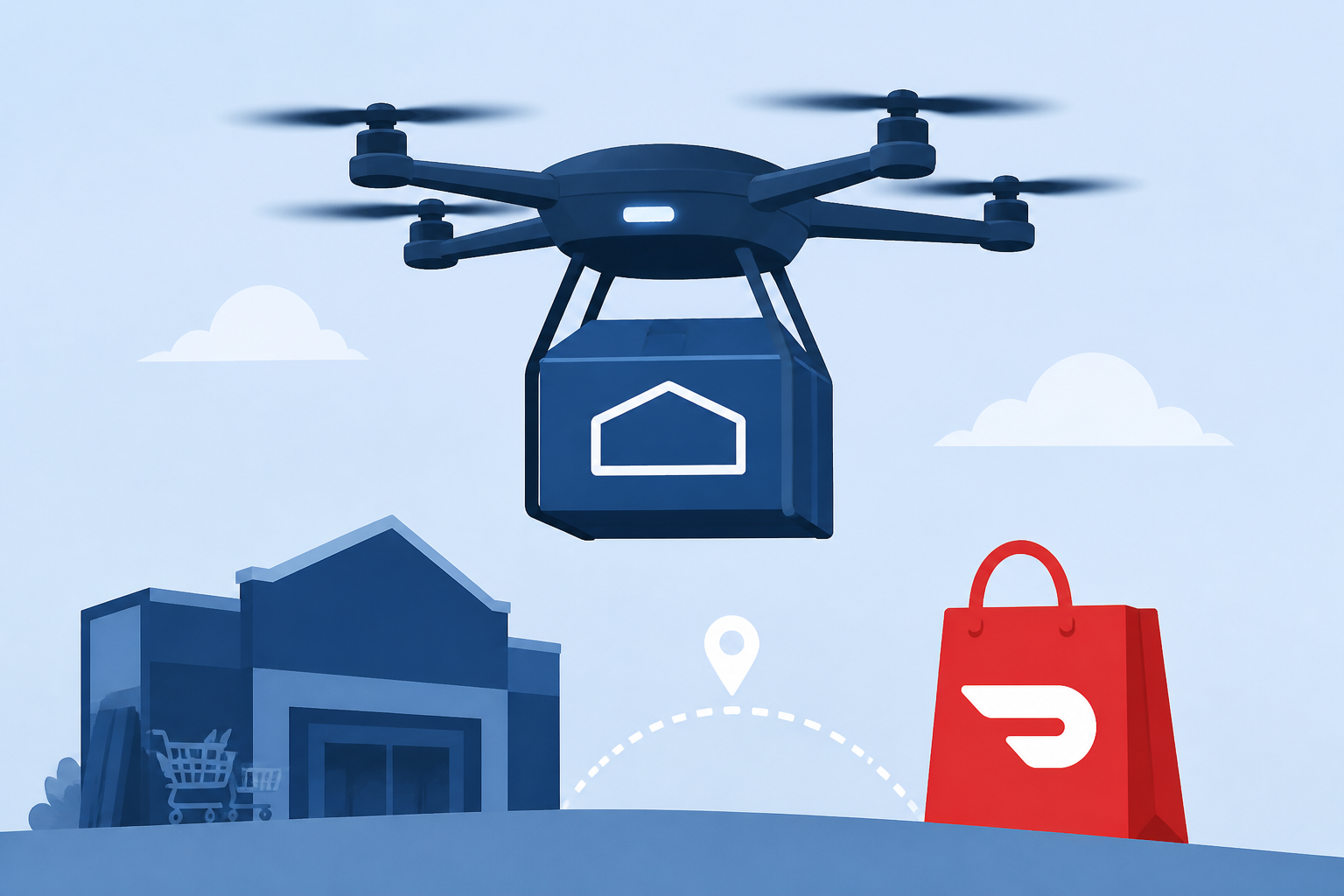 Lowe's launching drone delivery service with DoorDash, Alphabet