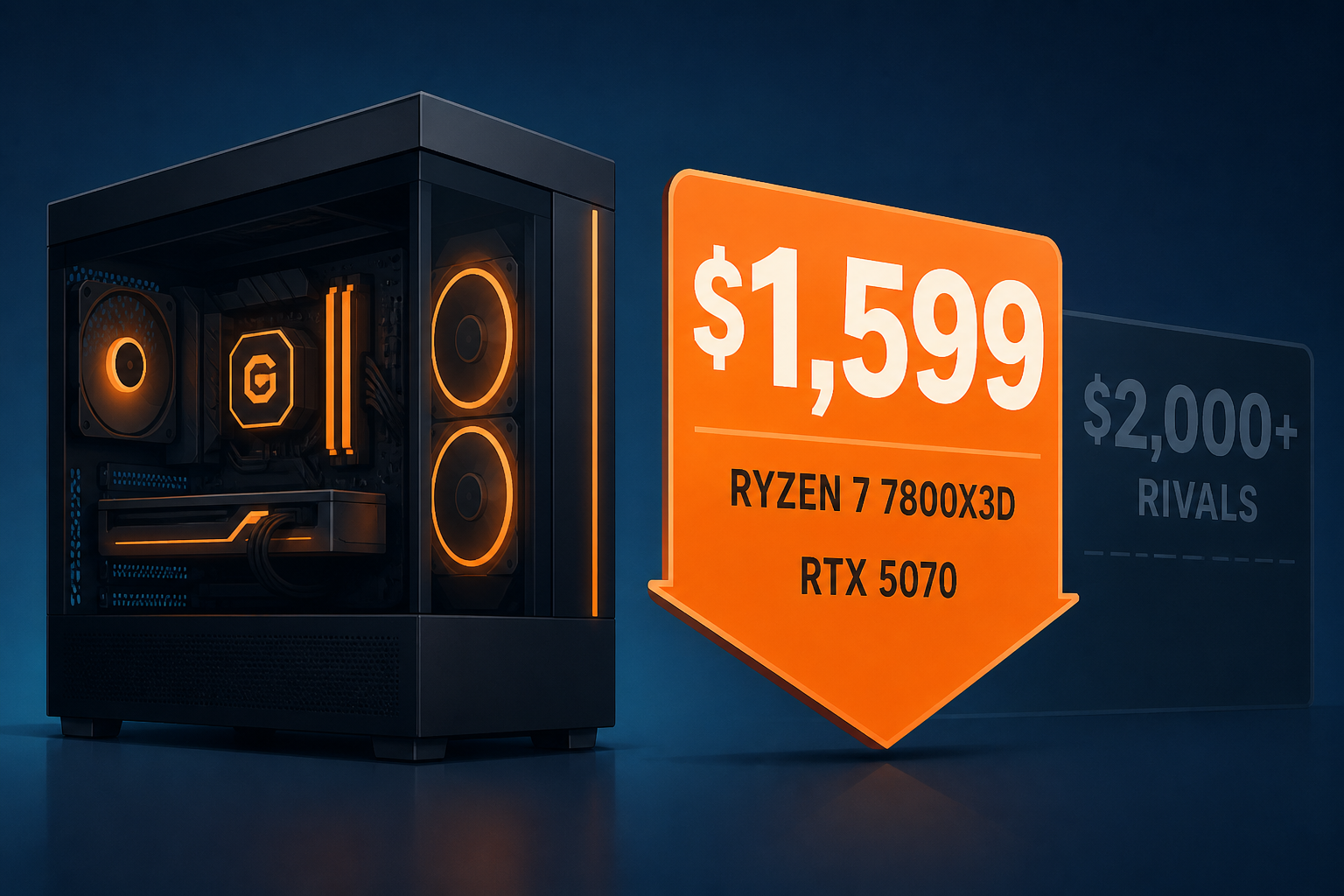 Walmart's CyberPowerPC Rig Pairs Ryzen 7 7800X3D With RTX 5070 For $1,599, Undercutting $2,000 Rivals