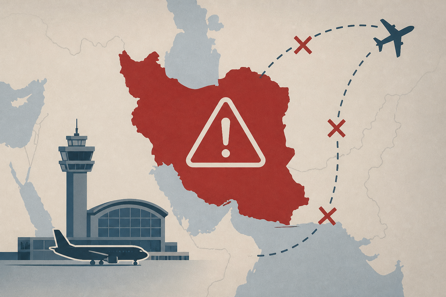 Why is Iran threatening regional airports, and what could be the impact?