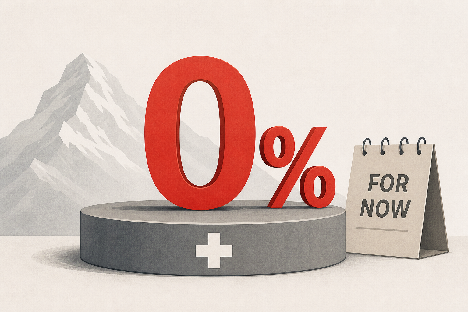 Switzerland is keeping rates at 0% — for now