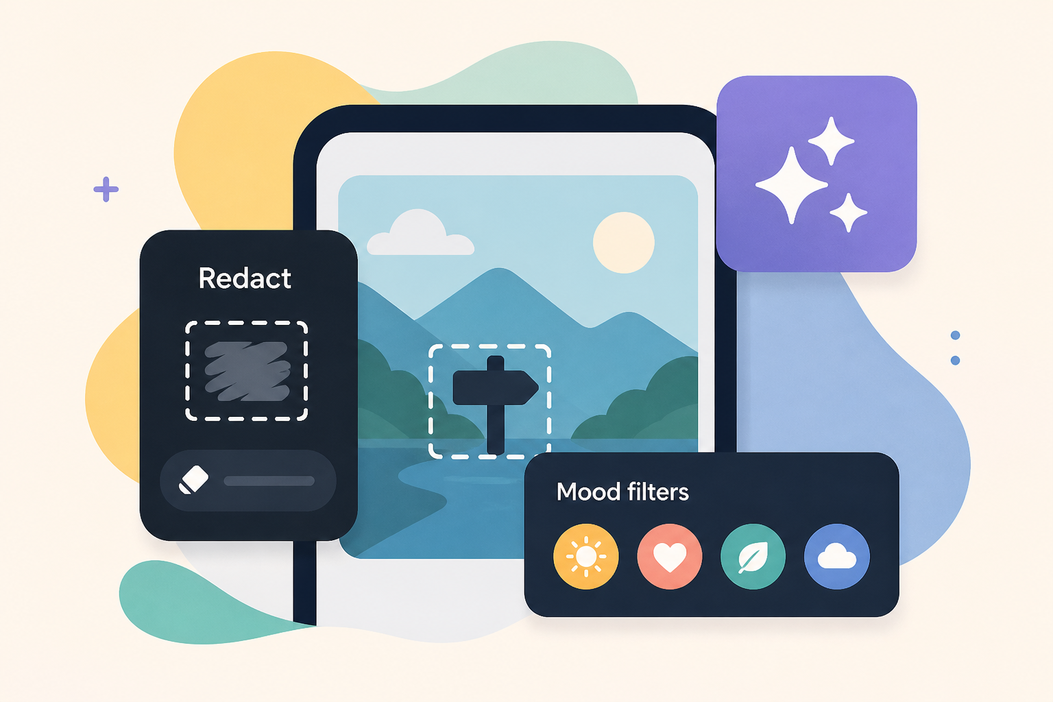 Google Photos rolling out Redact tool, Mood filters, & more