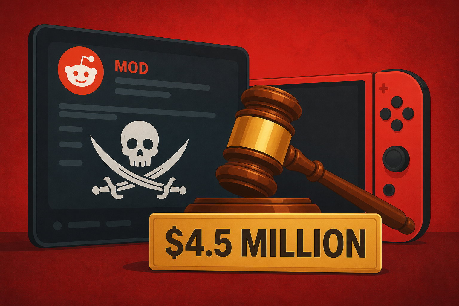 Reddit mod ordered to pay Nintendo $4.5 million in Switch piracy lawsuit