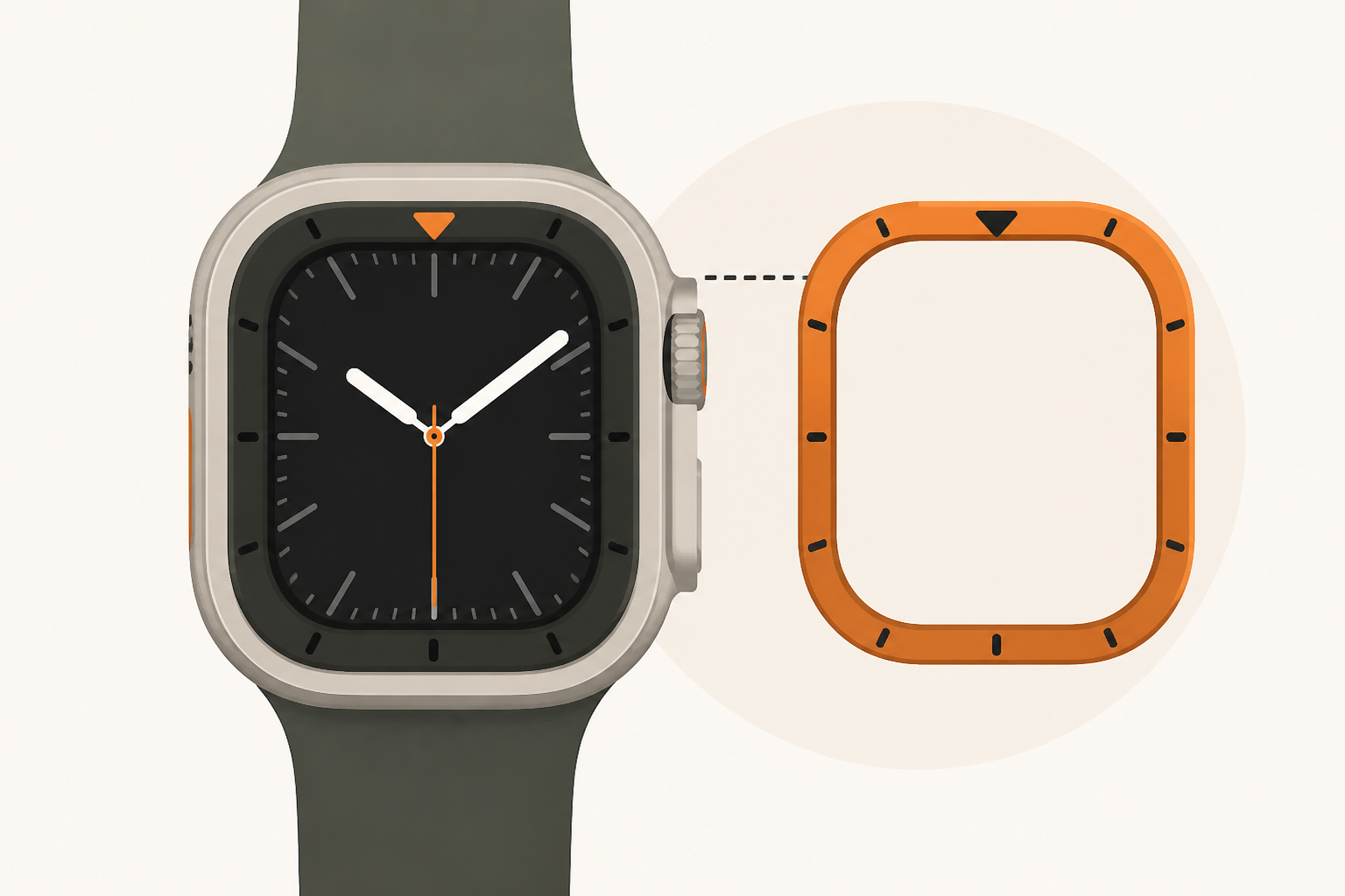 Apple Watch Ultra 4 includes a new watch face bezel option