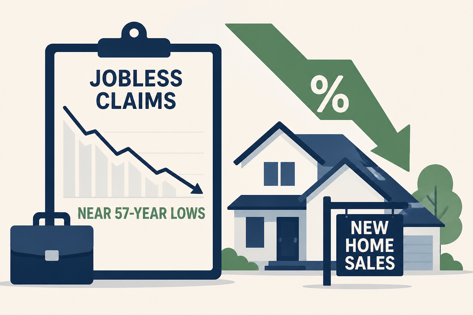 US weekly jobless claims near 57-year lows; price reductions boost new home sales