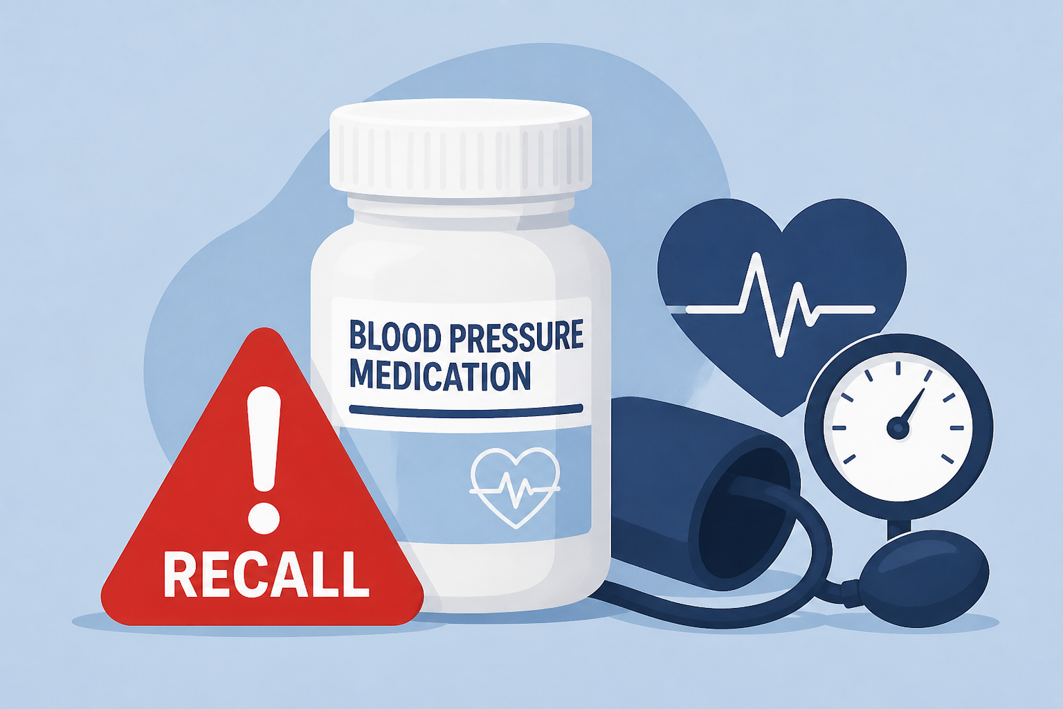FDA Announces Recall on Blood Pressure Medication-More Than 13,000 Bottles Affected Nationwide