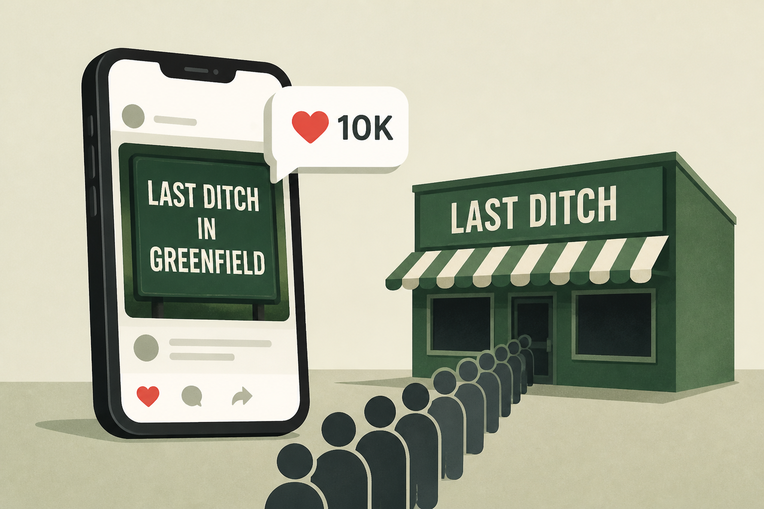 Last Ditch in Greenfield went viral. Its patrons weren’t prepared.