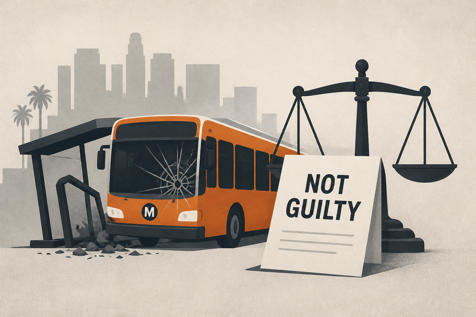 LA Metro bus crash pleads not guilty to second-degree murder charges for deadly collision