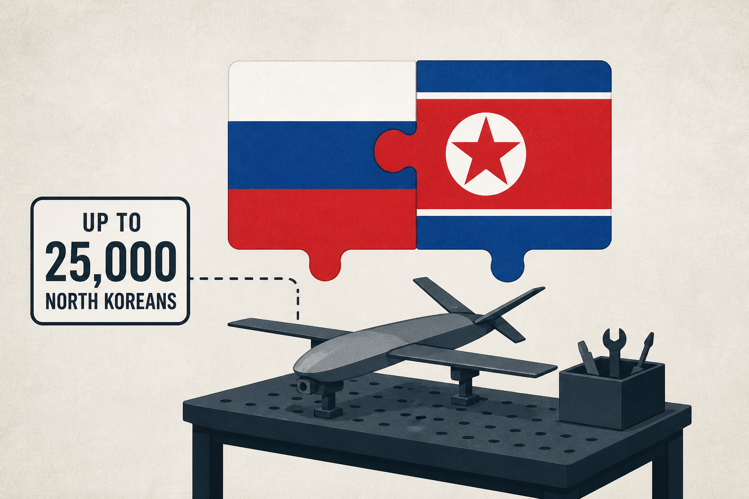 Russia recruiting up to 25,000 North Koreans to assemble drones: What the data shows