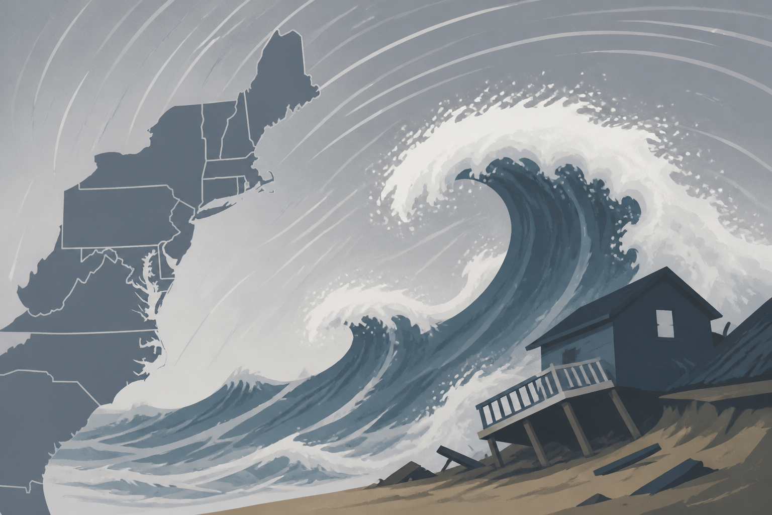 Video: Nor'easter slams Mid-Atlantic, Northeast with coastal destruction