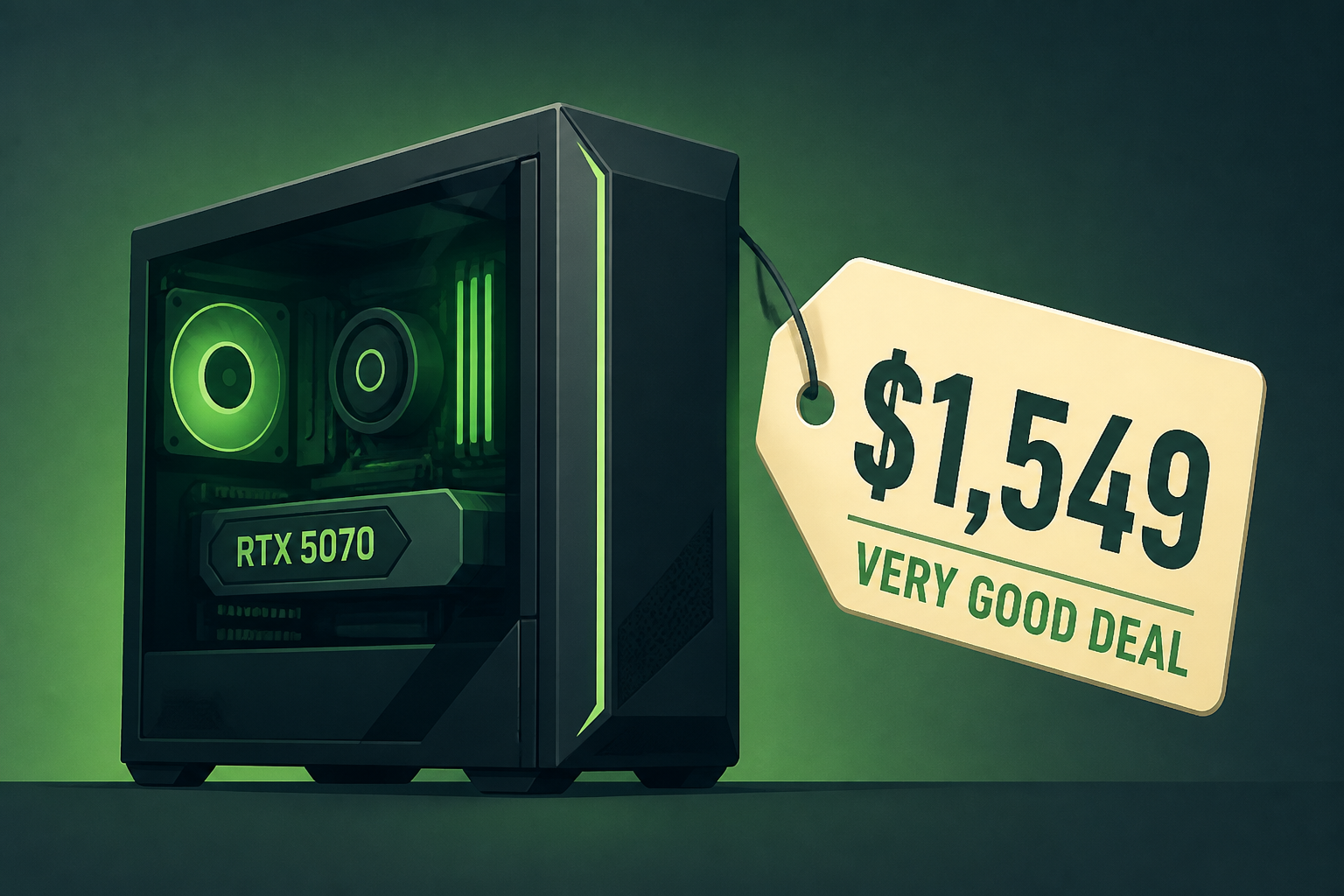 Sadly, this $1,549 RTX 5070-equipped gaming PC is a very good deal