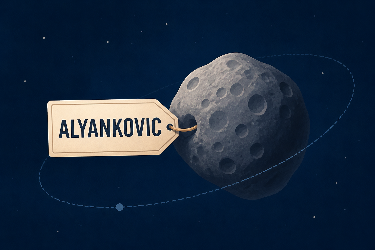 Asteroid Will Hereafter Be Known as 'Alyankovic'
