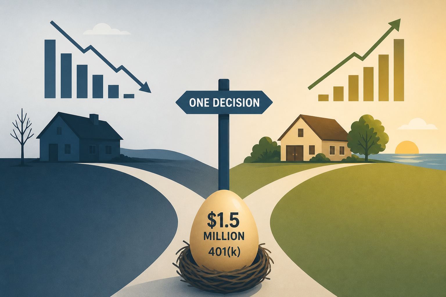 A $1.5 Million 401(k) at 62 Becomes Two Very Different Retirements at 73, Depending on One Decision