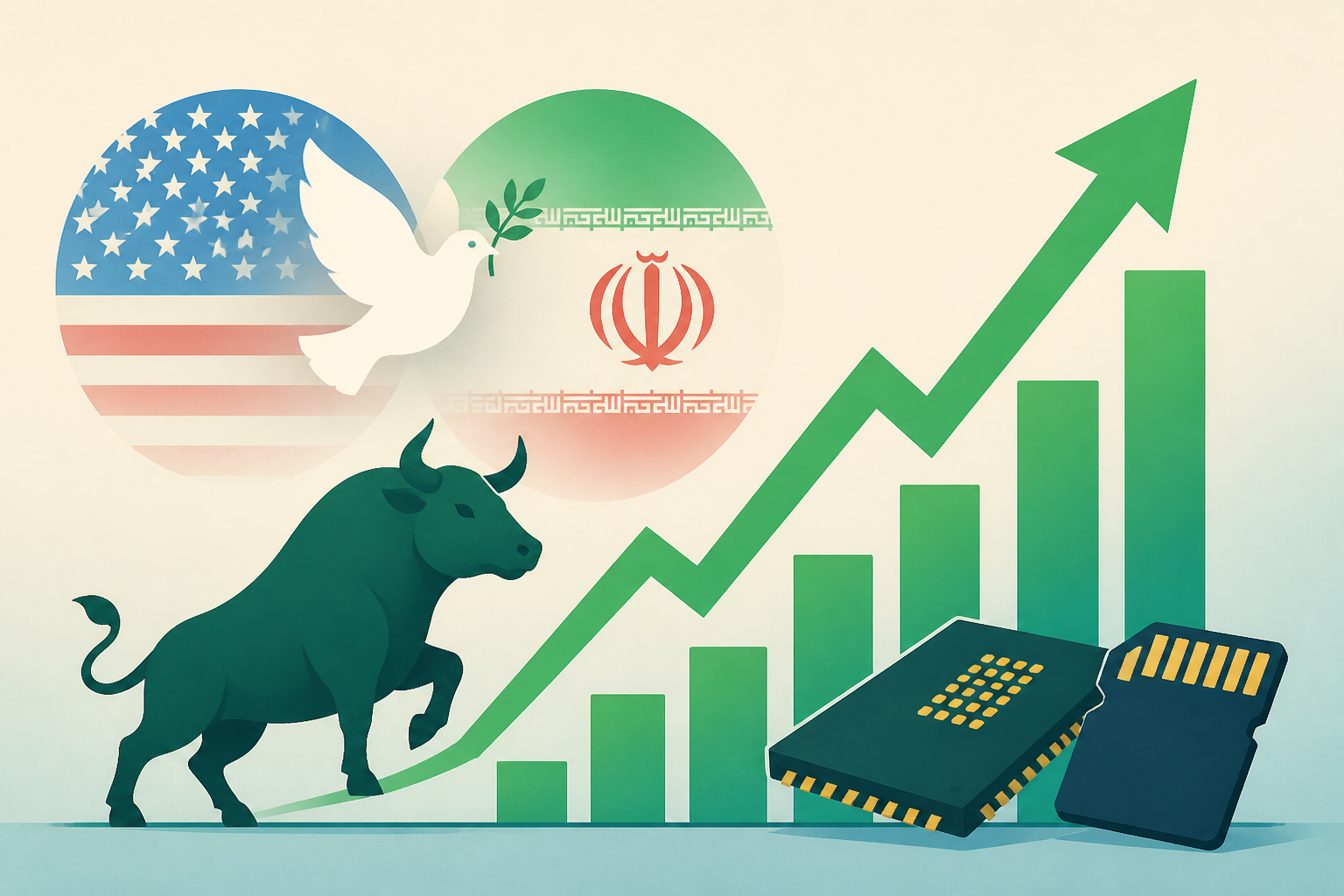 Stock Market Today: Dow Rises On U.S.-Iran Peace Hopes; Micron, Sandisk Rally