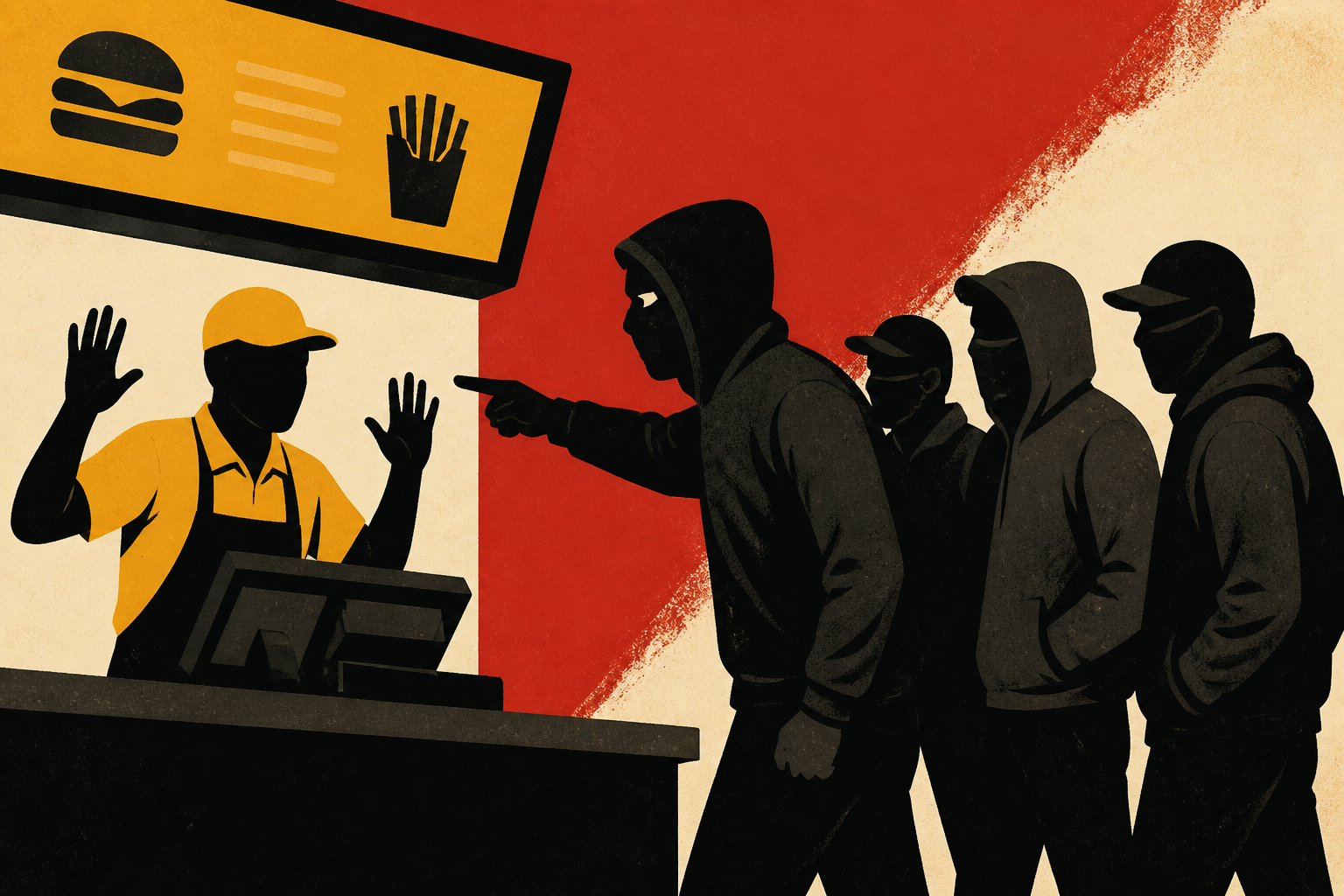Masked Massachusetts mob attacks McDonald’s worker behind counter during teen takeover; 4 arrested