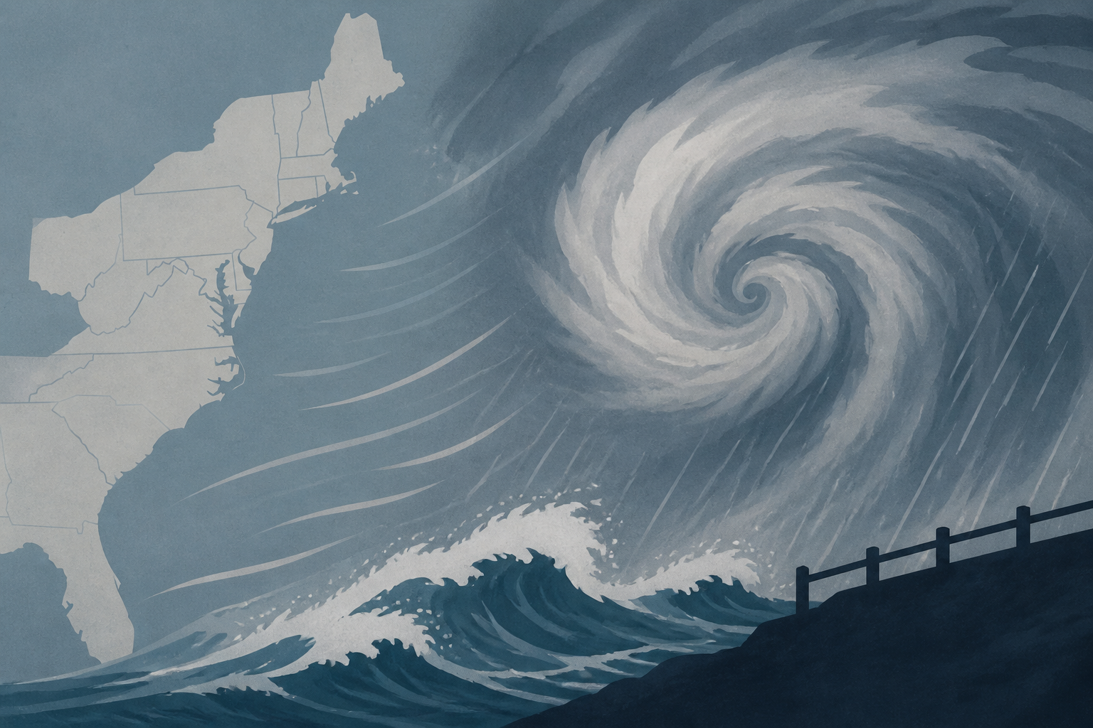 ‘Significant’ nor’easter brings high winds and heavy rain to US east coast