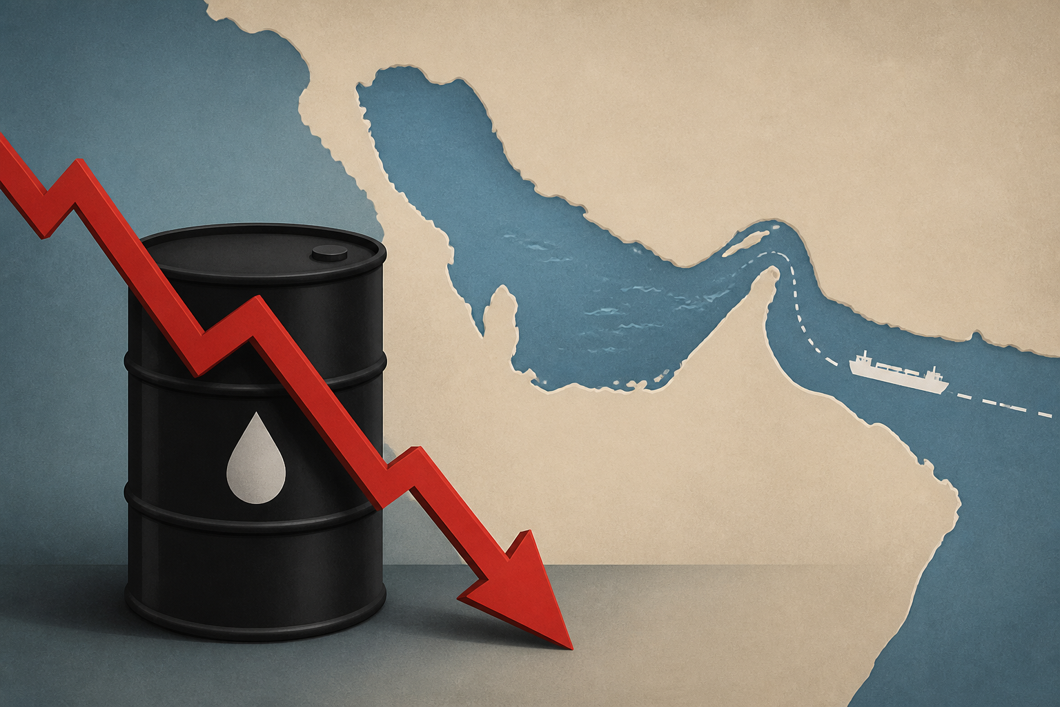 Crude oil prices slide after Iranian and US negotiators discuss opening Strait of Hormuz