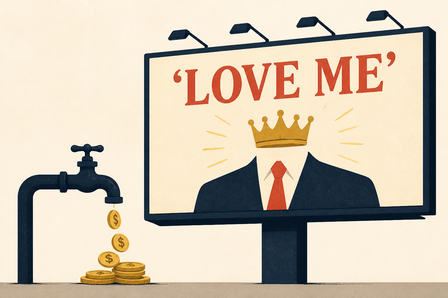 Trump uses public funds for 'Love me' ad that promotes himself