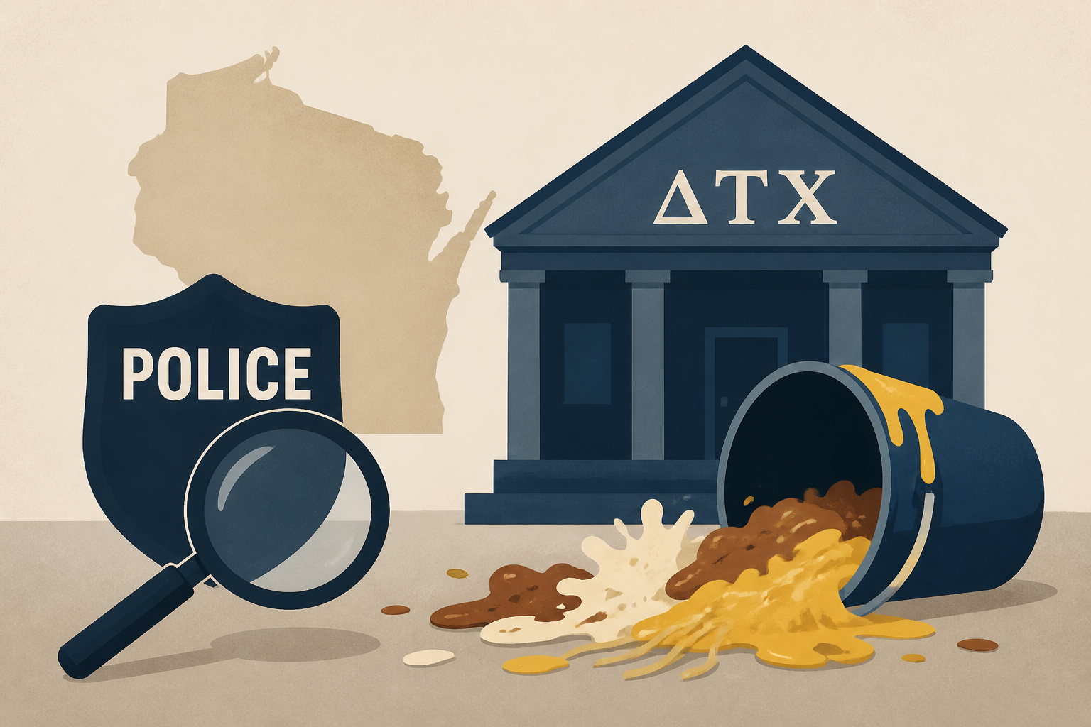 Police investigating for hazing after men covered in food found in Wisconsin fraternity
