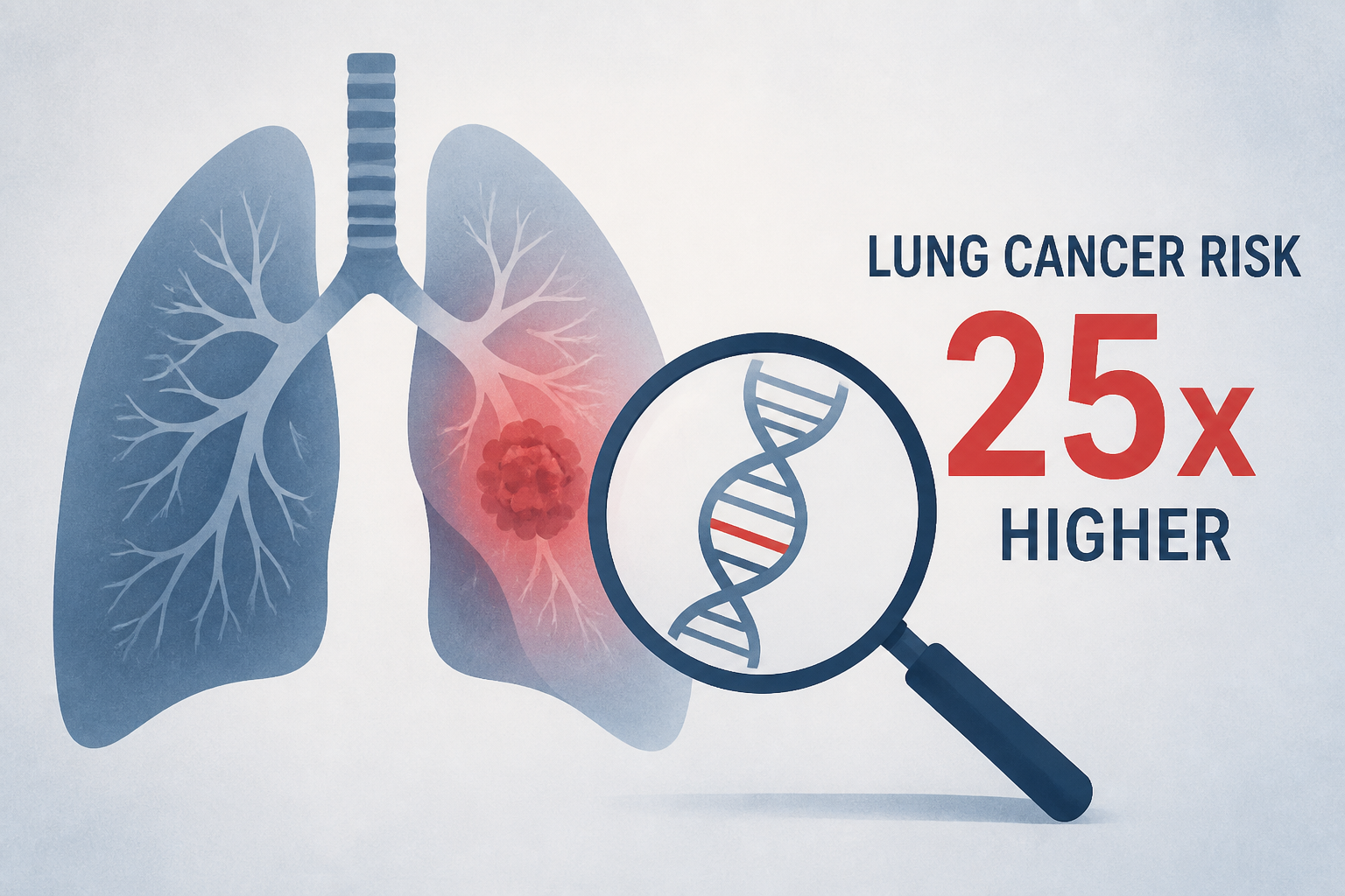 Rare genetic mutation raises lung cancer risk 25 times, study finds