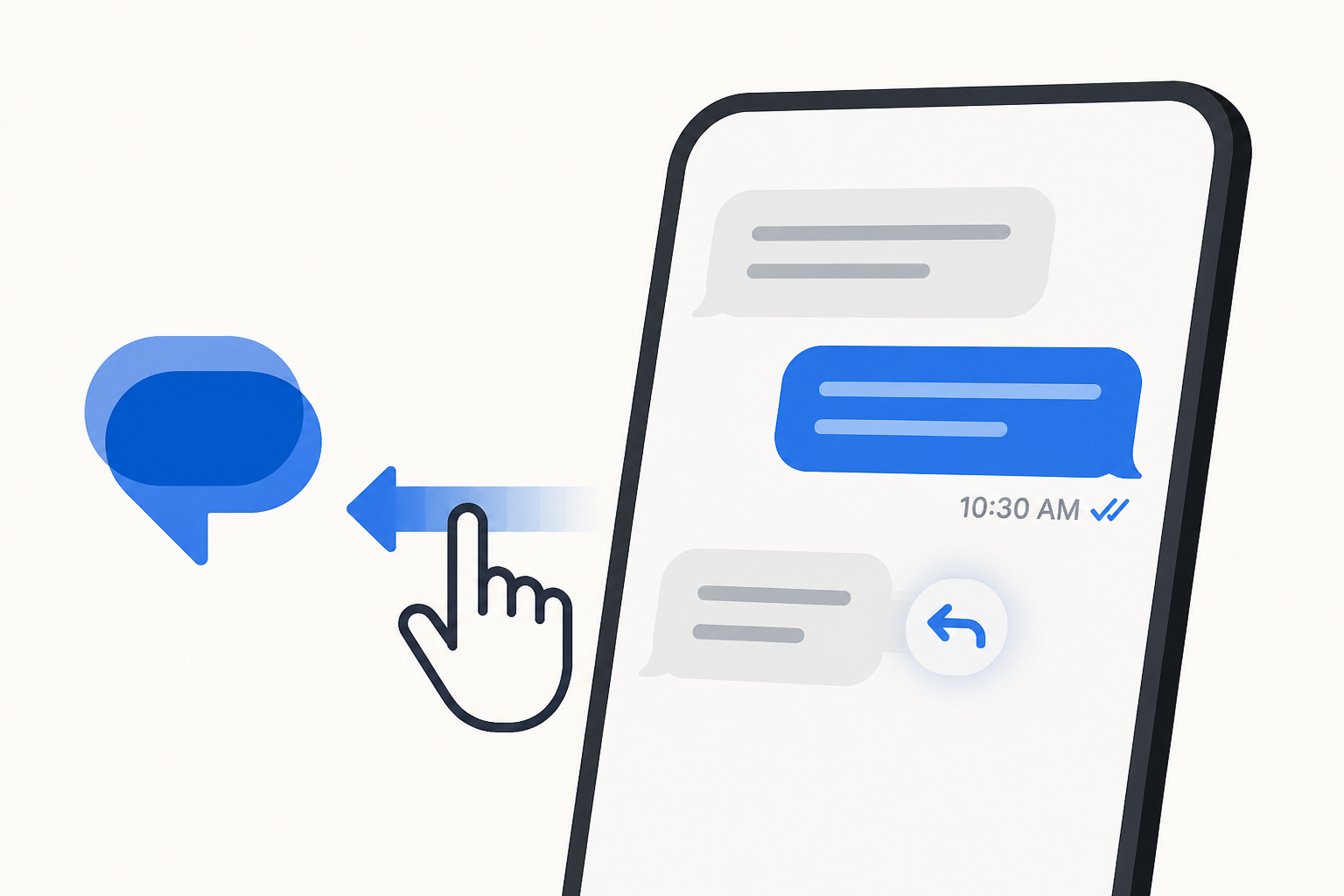 Google Messages rolls out new swipe for timestamps, reply gesture