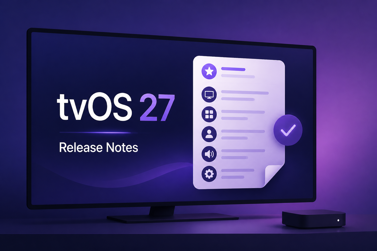 Apple Finally Shares tvOS 27 Release Notes With List of New Features