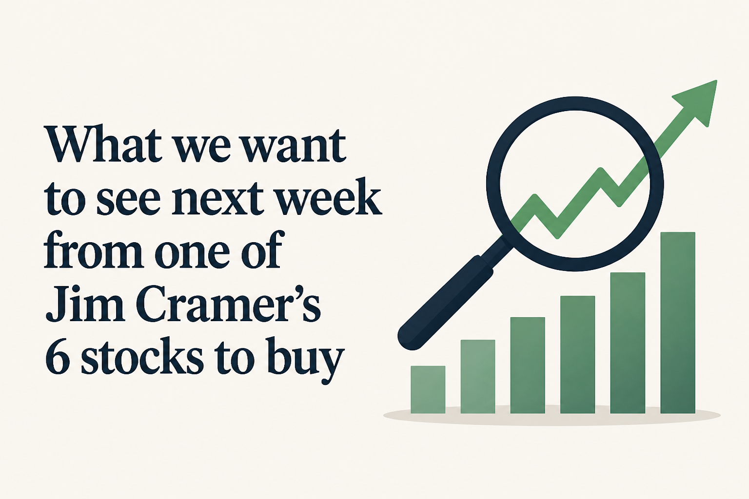 What we want to see next week from one of Jim Cramer's 6 stocks to buy
