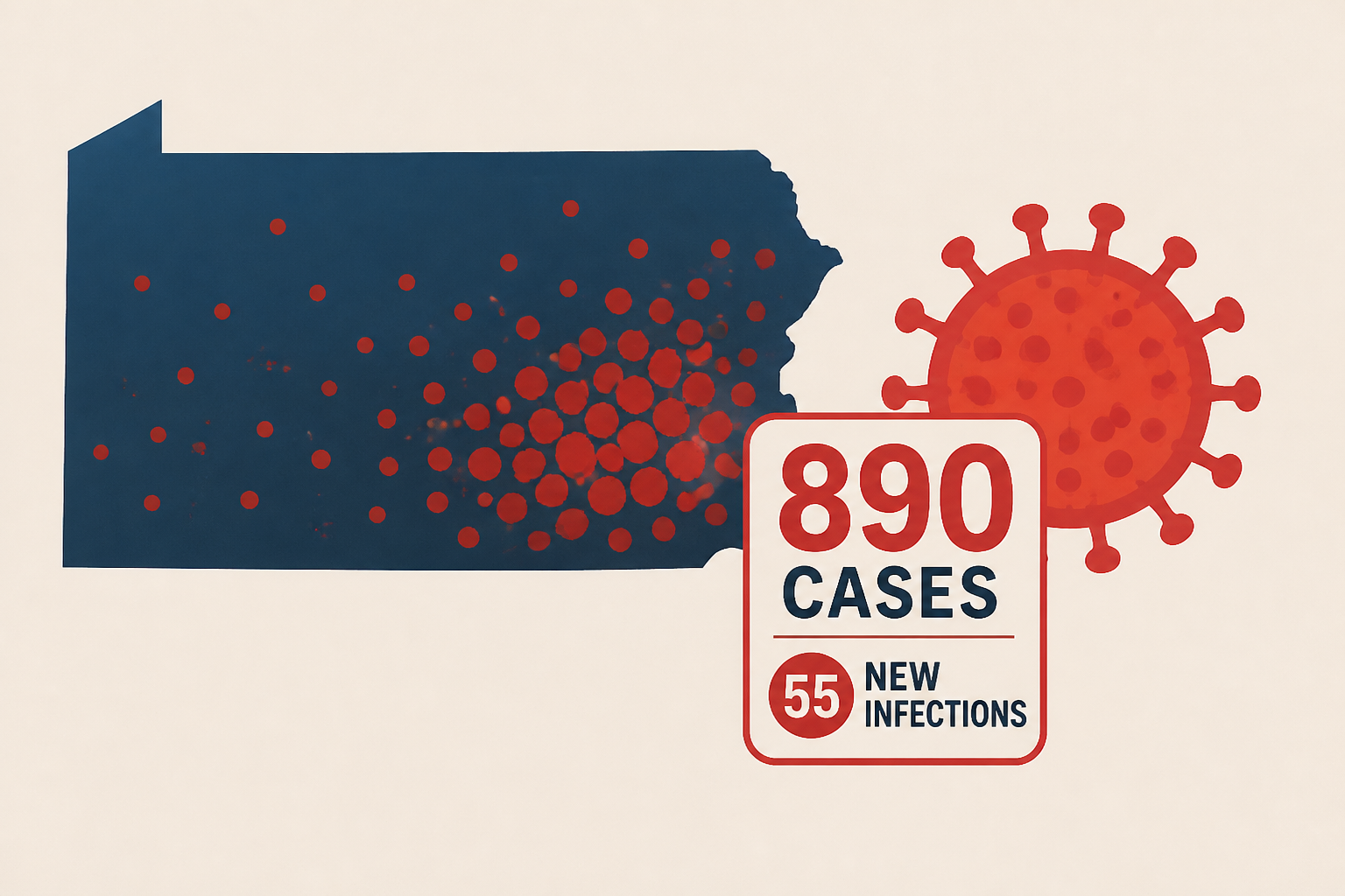 Pennsylvania measles outbreak grows to 890 cases with 55 new infections: Officials