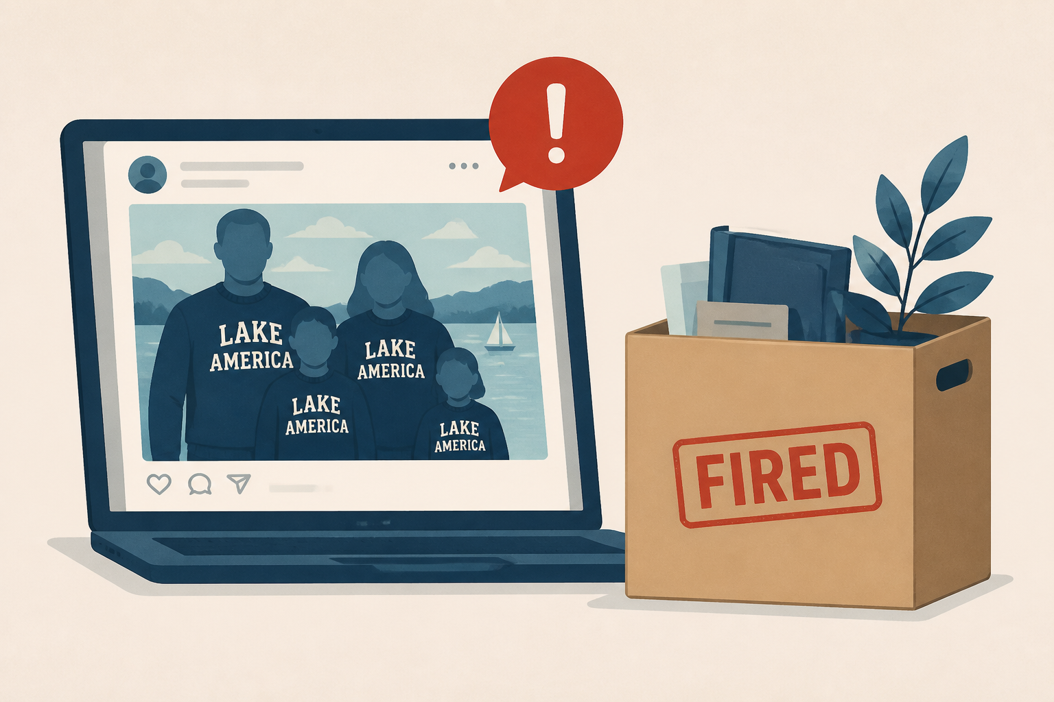 Michigan CEO loses job after posting AI-made image of her family in ‘Lake America’ sweaters