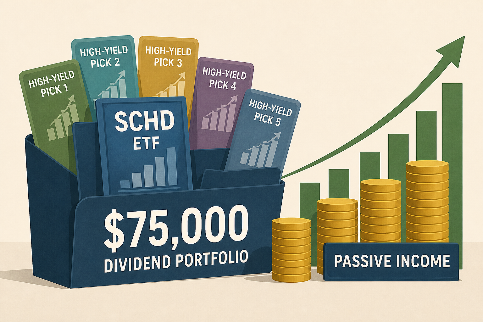 How To Build A $75,000 Dividend Portfolio With SCHD And 5 High-Yield Picks