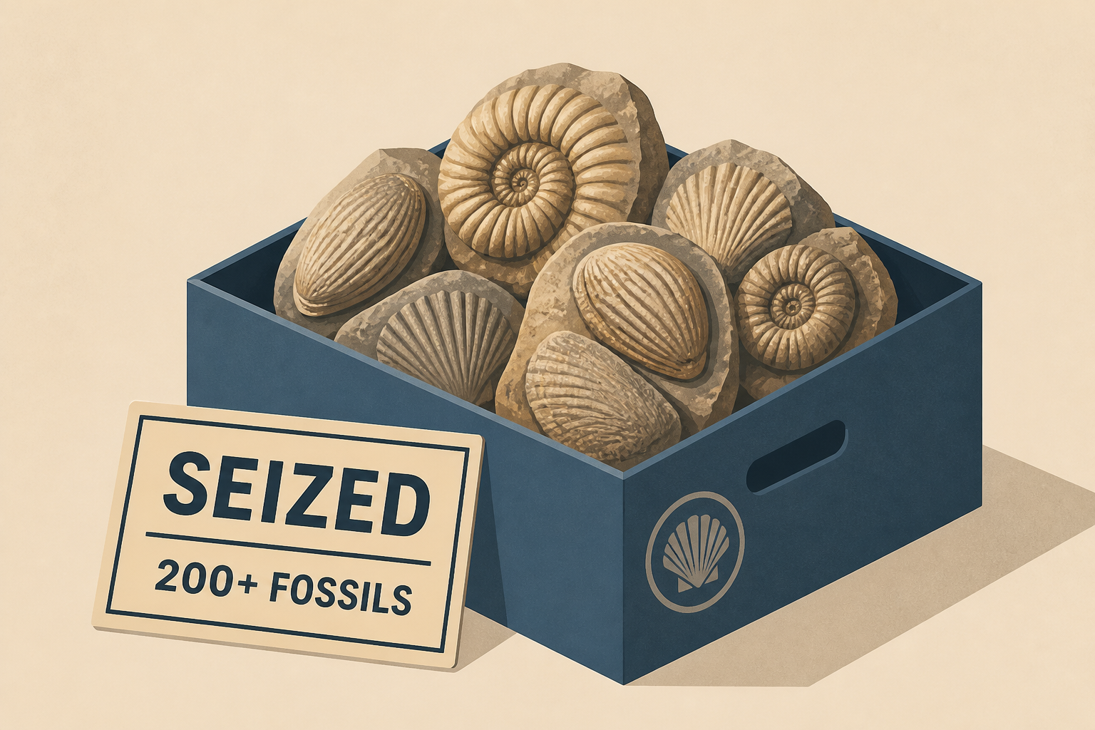 Chile seizes more than 200 fossils of extinct mollusks